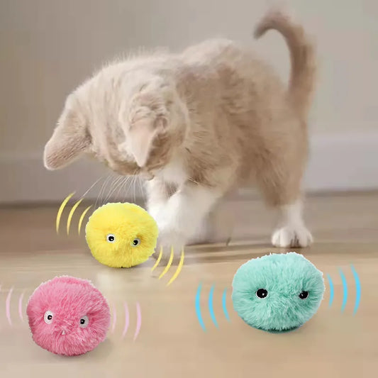 Smart Cat Plushy Ball